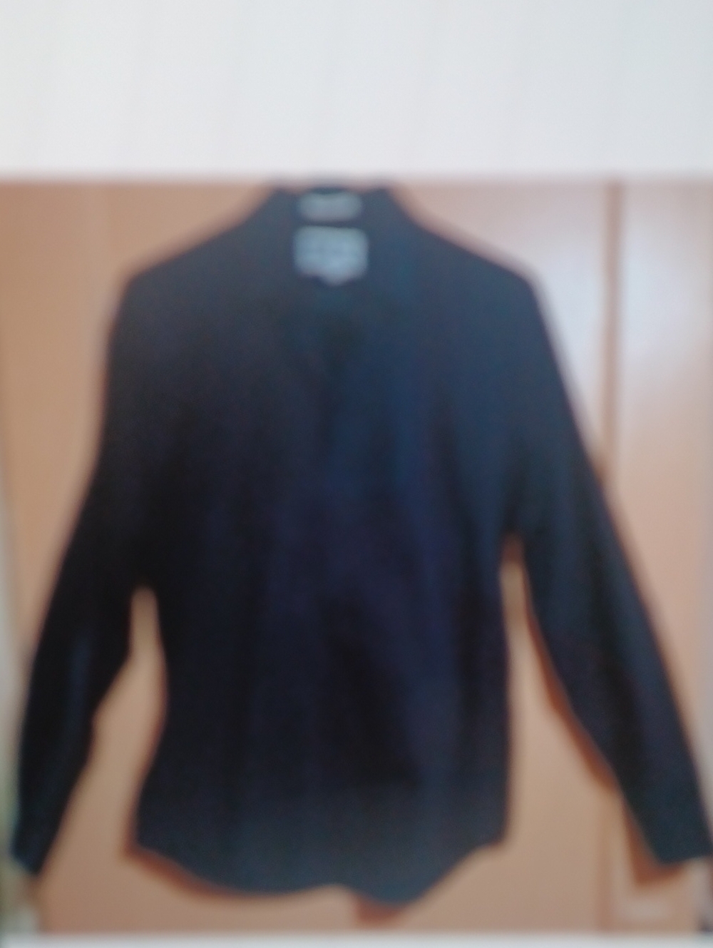 Express Black Men's Dress Shirt - Classic Long Sleeve